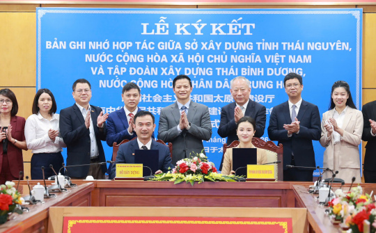 Thái Nguyên ký Bản ghi nhớ hợp tác với Tập đoàn Xây dựng Thái Bình Dương (Trung Quốc)