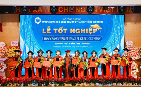 HUIT tổ chức Lễ tốt nghiệp và trao bằng đợt 1 năm 2026 cho hơn 3.000 tân tiến sĩ, thạc sĩ, kỹ sư, cử nhân