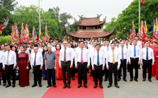 Phú Thọ trang nghiêm tổ chức Lễ giỗ Đức Quốc Tổ Lạc Long Quân năm 2026