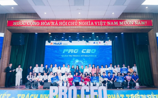 PRO CEO 2026: Sinh viên Trường Kinh tế - HaUI thử sức quản trị trong kỷ nguyên AI