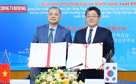 Việt Nam - Hàn Quốc cam kết đẩy mạnh hợp tác thực chất về kiểm soát xuất khẩu
