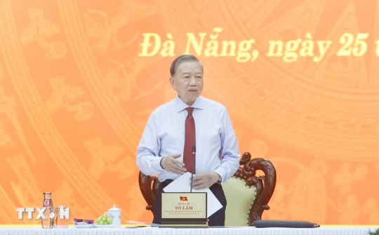 Tổng Bí thư, Chủ tịch nước Tô Lâm: Xây dựng Đà Nẵng trở thành một cực tăng trưởng lớn của cả nước