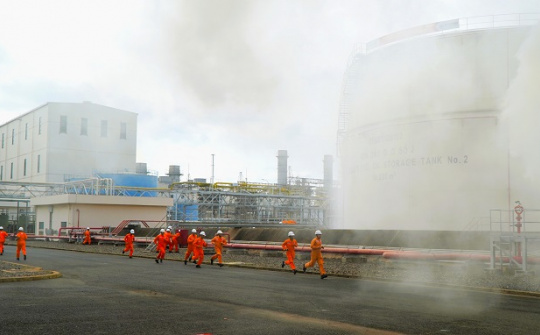 Nhiệt điện Phú Mỹ: Diễn tập phương án chữa cháy và cứu nạn, cứu hộ cấp Thành phố