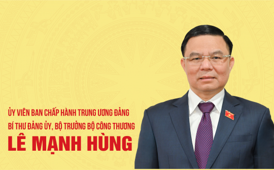 [Infographic] Tiểu sử tóm tắt của Bộ trưởng Bộ Công Thương Lê Mạnh Hùng