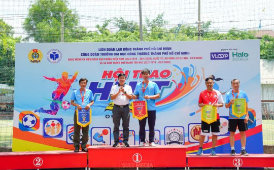Trường Đại học Công Thương Thành phố Hồ Chí Minh bế mạc hội thao Công đoàn năm 2026