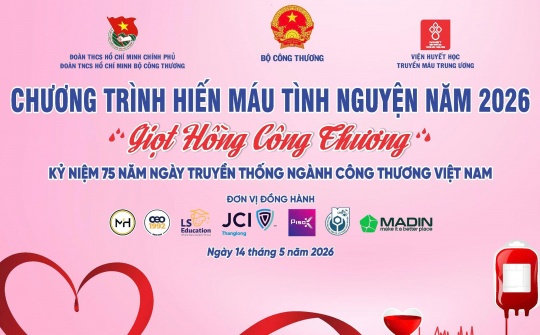 Sắp diễn ra Chương trình hiến máu "Giọt hồng Công Thương" năm 2026