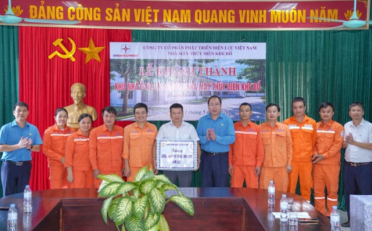 Khánh thành khu Cư xá tại Nhà máy Thủy điện Khe Bố: Tạo nền tảng “an cư” cho người lao động trong Tháng Công nhân