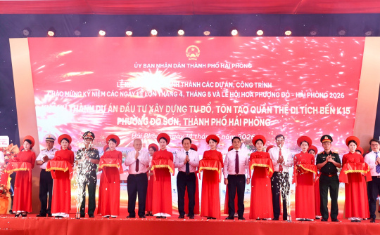 Hải Phòng đồng loạt khởi công, khánh thành 14 dự án, công trình