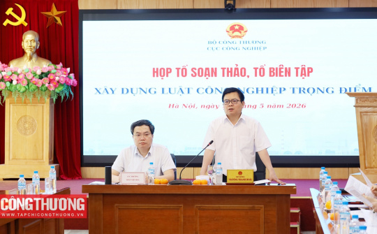 Bộ Công Thương họp Tổ soạn thảo, Tổ biên tập xây dựng Luật Công nghiệp trọng điểm
