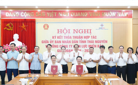 EVNNPC và Thái Nguyên tăng cường hợp tác phát triển hạ tầng điện giai đoạn 2026-2030