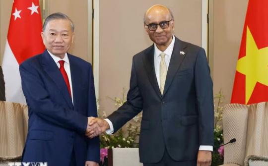 Tổng Bí thư, Chủ tịch nước Tô Lâm hội đàm với Tổng thống Singapore