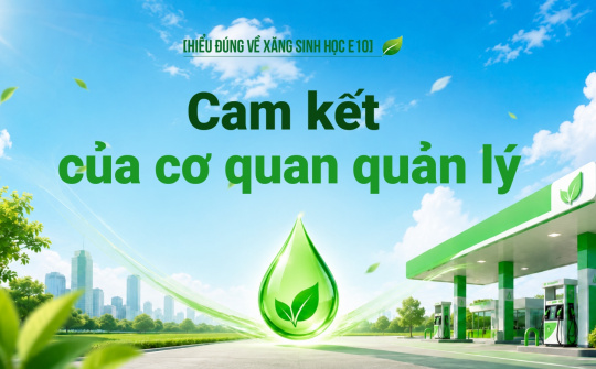 [Hiểu đúng về xăng E10] Cam kết của cơ quan quản lý