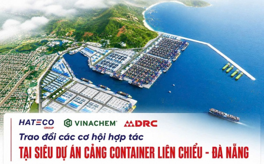 Vinachem làm việc với Tập đoàn Hateco về cung ứng sản phẩm cao su kỹ thuật cho Cảng Liên Chiểu