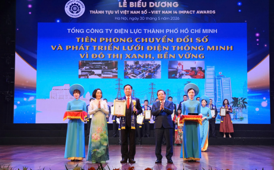 EVNHCMC ghi dấu ấn tại Vietnam I4 Impact Awards 2026
