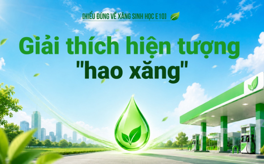 [Hiểu đúng về xăng E10] Giải thích hiện tượng "hao xăng"
