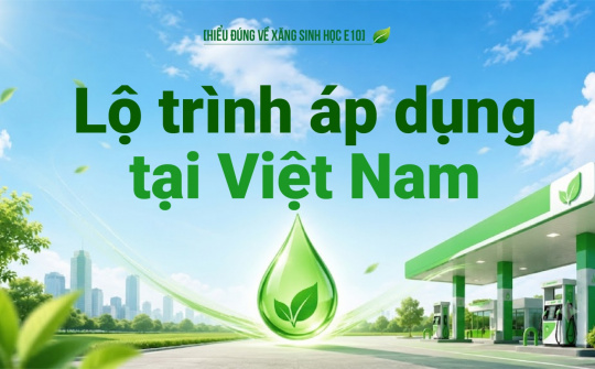 [Hiểu đúng về xăng E10] Lộ trình áp dụng tại Việt Nam