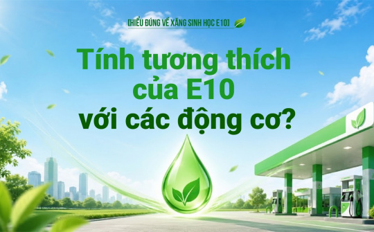 [Hiểu đúng về xăng E10] Tính tương thích của E10 với các động cơ?