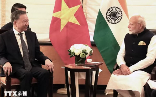 Quan hệ Đối tác Chiến lược Toàn diện Việt Nam - Ấn Độ có bước phát triển mạnh mẽ