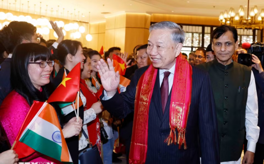Tổng Bí thư, Chủ tịch nước Tô Lâm bắt đầu thăm cấp Nhà nước Cộng hòa Ấn Độ