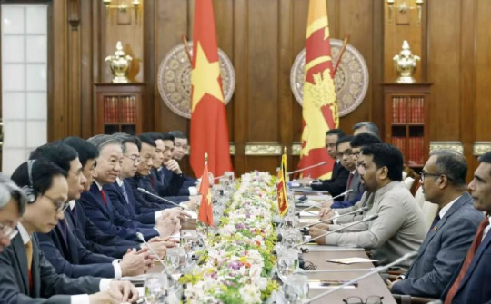 Tổng Bí thư, Chủ tịch nước Tô Lâm hội đàm với Tổng thống Sri Lanka