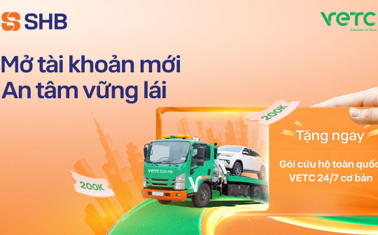 SHB tặng gói cứu hộ giao thông toàn quốc VETC cho khách hàng