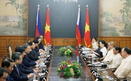 Tổng Bí thư, Chủ tịch nước Tô Lâm và Tổng thống Philippines Ferdinand Romualdez Marcos Jr. hội đàm cấp Nhà nước