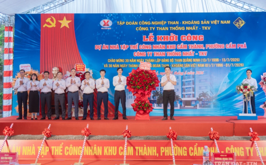 Than Thống Nhất: Khởi công dự án nhà tập thể công nhân khu Cẩm Thành, phường Cẩm Phả
