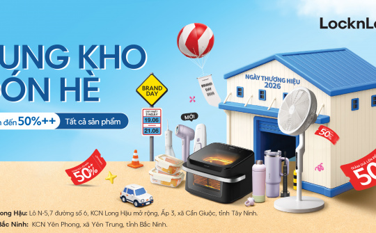 LocknLock Brand Day “Bung kho đón hè” giảm tới 50%++ toàn bộ sản phẩm