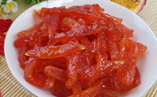 Nghiên cứu quy trình sản xuất mứt khô từ vỏ chanh dây