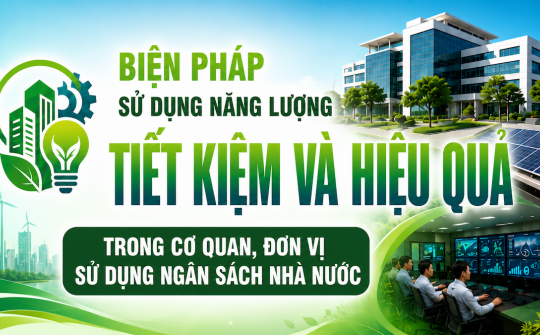 [TIẾT KIỆM ĐIỆN] Biện pháp sử dụng năng lượng tiết kiệm và hiệu quả trong cơ quan, đơn vị sử dụng ngân sách nhà nước