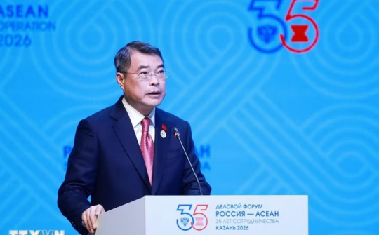 Thủ tướng Chính phủ Lê Minh Hưng phát biểu tại Diễn đàn Kinh doanh ASEAN - Nga