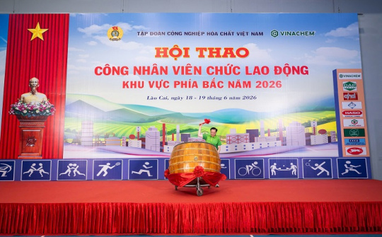 Gần 400 vận động viên tham gia Hội thao CNVCLĐ Vinachem khu vực phía Bắc năm 2026