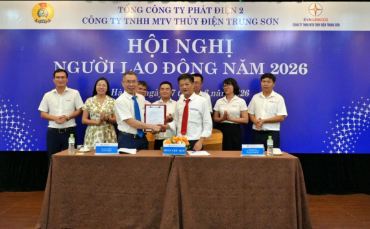 Hội nghị NLĐ năm 2026 của Thủy điện Trung Sơn: Thống nhất các giải pháp thực hiện thắng lợi nhiệm vụ sản xuất kinh doanh