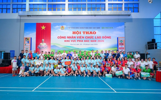 Bế mạc Hội thao CNVCLĐ Vinachem 2026 khu vực phía Bắc: Khỏe để lao động, đoàn kết để phát triển