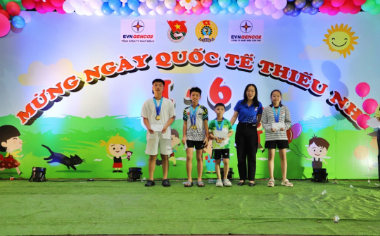 Sôi nổi Hội thao thiếu nhi EVNGENCO2 và chương trình vui Tết 1/6/2026