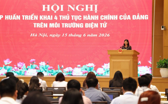 Đảng bộ Chính phủ triển khai 4 thủ tục hành chính của Đảng trên môi trường điện tử