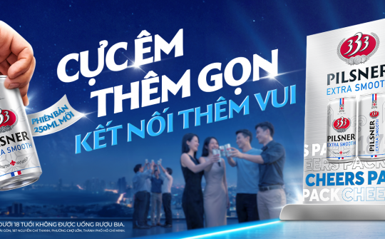 Bia 333 đẩy mạnh trải nghiệm số với chương trình “3 bước thêm kết nối”