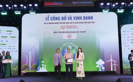 Phân lân nung chảy Văn Điển vào Top 10 Doanh nghiệp Đổi mới sáng tạo và Kinh doanh hiệu quả 2026