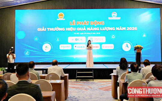 Phát động Giải thưởng Hiệu quả năng lượng năm 2026: Thúc đẩy đổi mới sáng tạo, sử dụng năng lượng hiệu quả