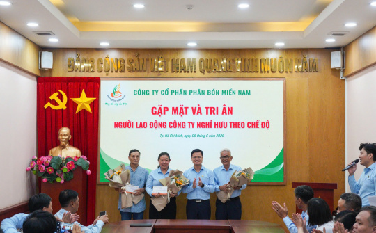 Phân bón Miền Nam tri ân người lao động nghỉ hưu, chúc mừng sinh nhật quý II/2026
