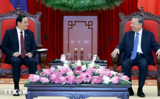 Tổng Bí thư, Chủ tịch nước Tô Lâm tiếp Thủ tướng Lào Sonexay Siphandone