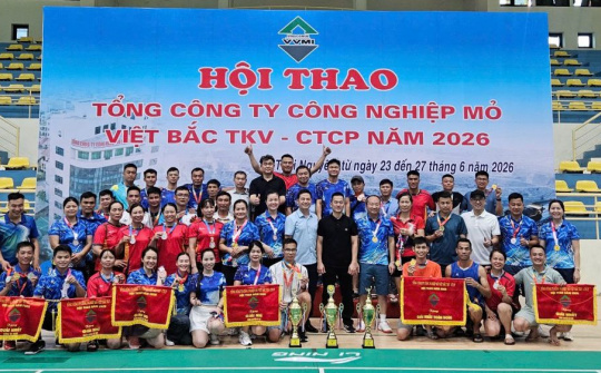 Tổng công ty Công nghiệp mỏ Việt Bắc TKV – CTCP tổ chức thành công Hội thao năm 2026
