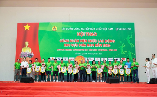 Hội thao CNVCLĐ Vinachem 2026 khu vực phía Nam: Lan tỏa tinh thần đoàn kết