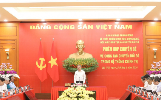 Kết luận của đồng chí Tổng Bí thư, Chủ tịch nước Tô Lâm tại Phiên họp chuyên đề về chuyển đổi số trong hệ thống chính trị