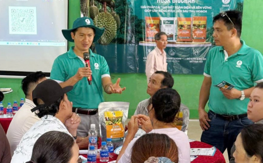 HUSK Việt Nam đồng hành cùng nhà nông với giải pháp cải tạo đất bền vững cho sầu riêng