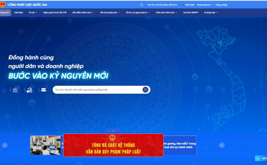 Phê duyệt Đề án “Phát triển Cổng Pháp luật quốc gia giai đoạn 2026-2030”