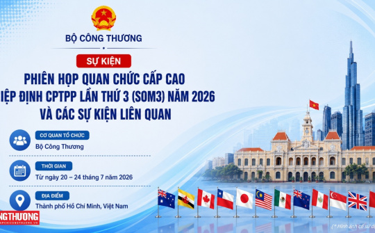 Bộ Công Thương tổ chức Phiên họp quan chức cấp cao Hiệp định CPTPP lần thứ ba năm 2026 và các sự kiện liên quan