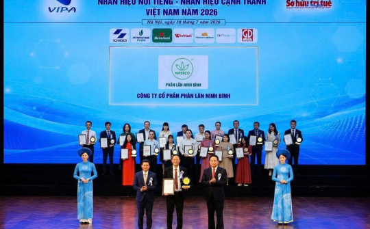 NIFERCO được vinh danh Top 10 Nhãn hiệu nổi tiếng Việt Nam năm 2026