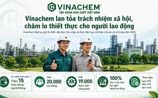 Vinachem lan tỏa trách nhiệm xã hội, chăm lo thiết thực cho người lao động