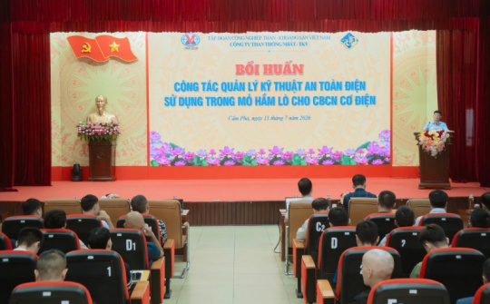Than Thống Nhất: Nâng cao kỹ năng quản lý kỹ thuật an toàn điện sử dụng trong mỏ hầm lò
